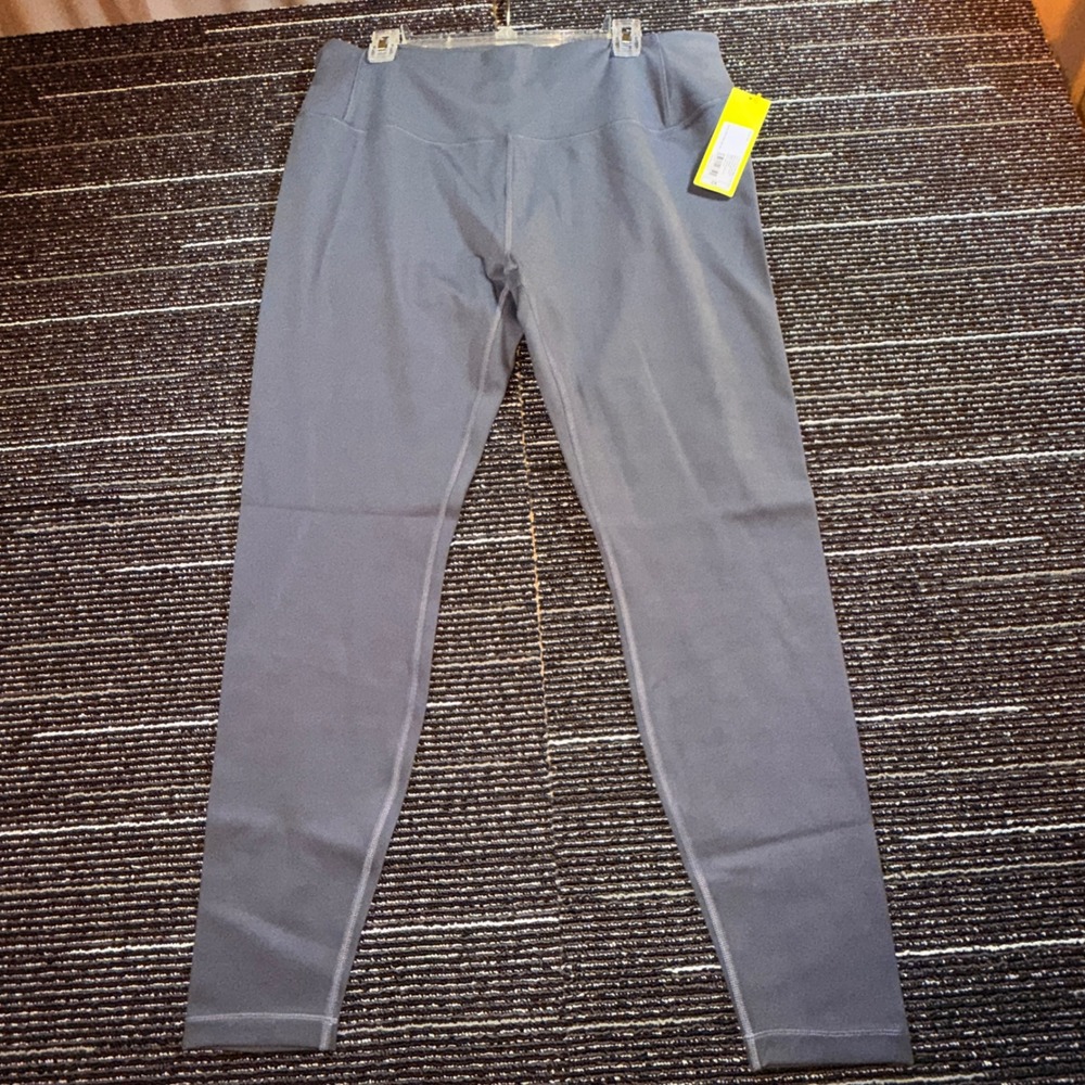 All in Motion Leggings Women 2X NEW Gray Dynamic Flex High Rise Full Length